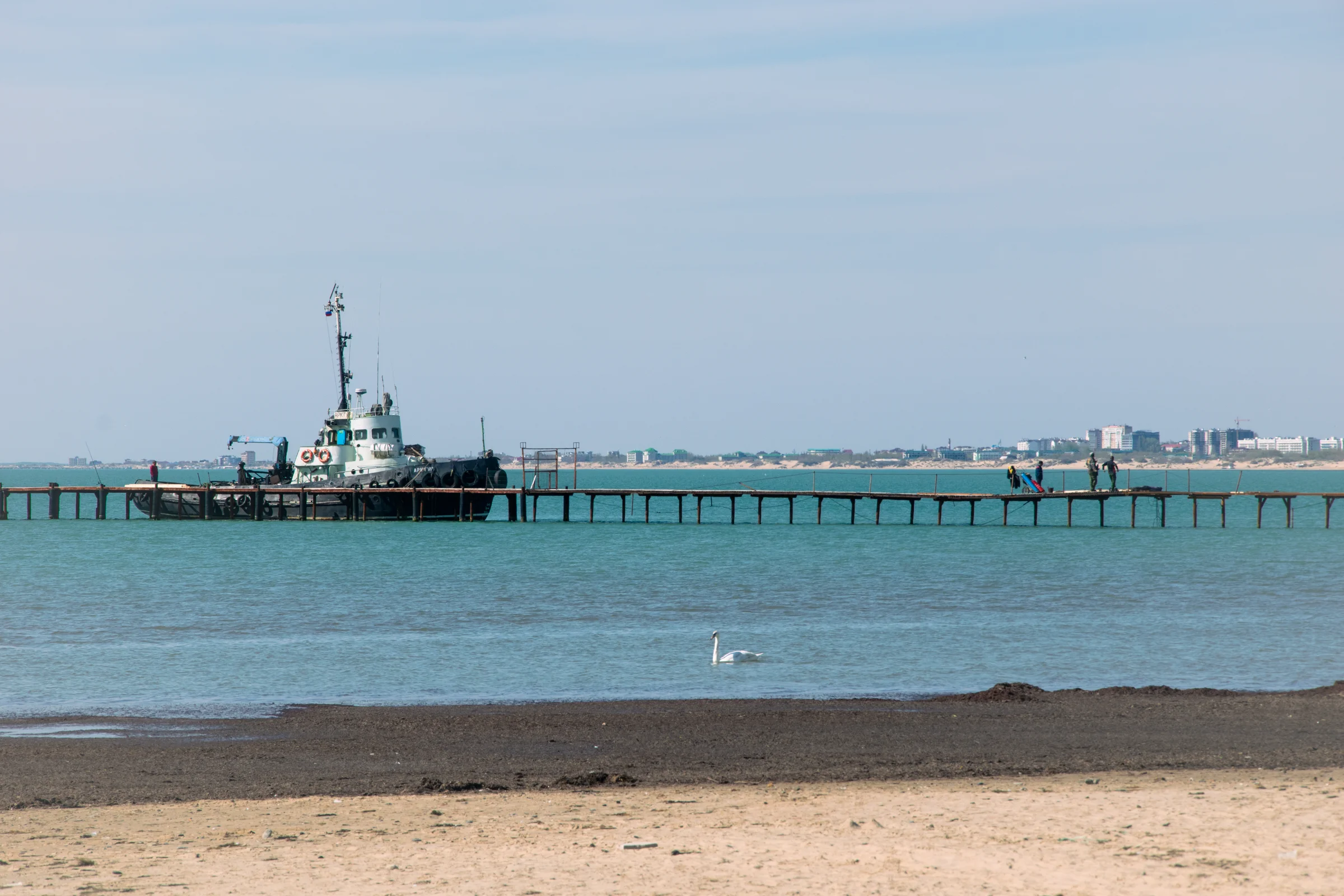 анапа пляж причал