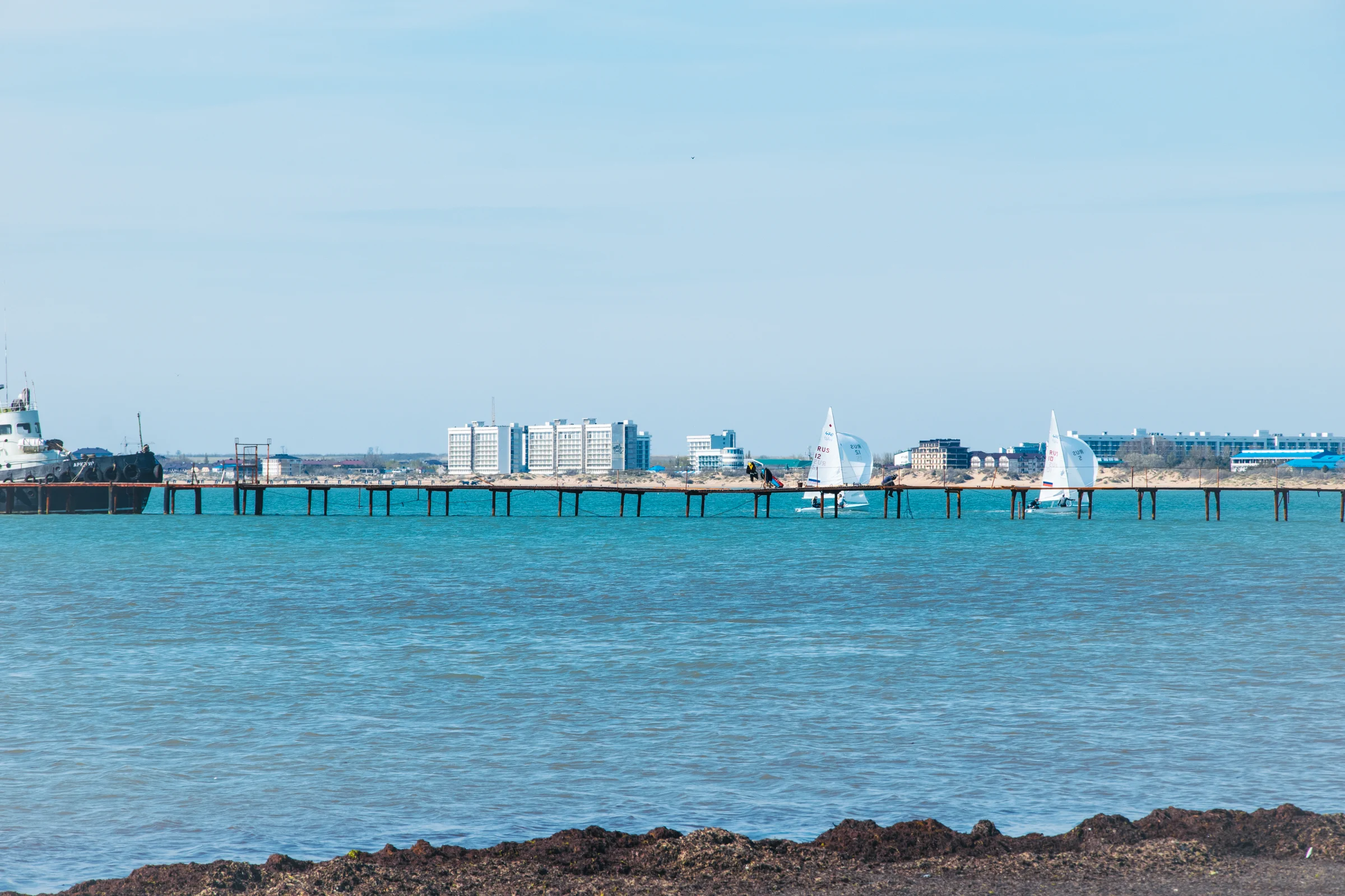 анапа пляж причал