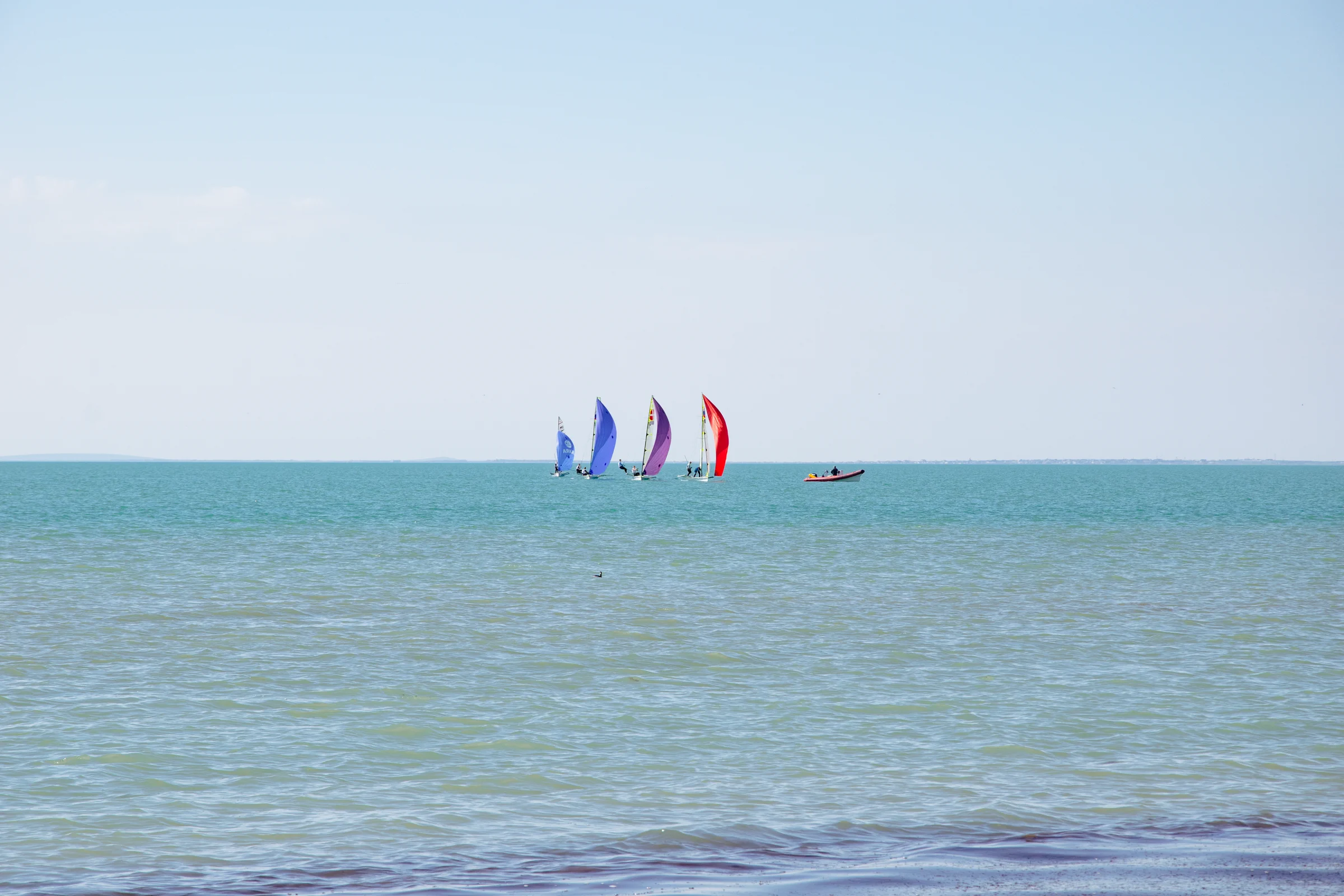 яхтсмены возвращаются на базу