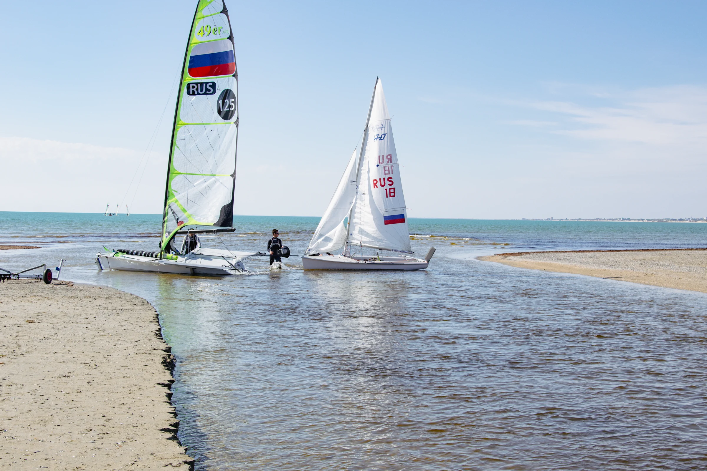 устье речки анапка - яхты