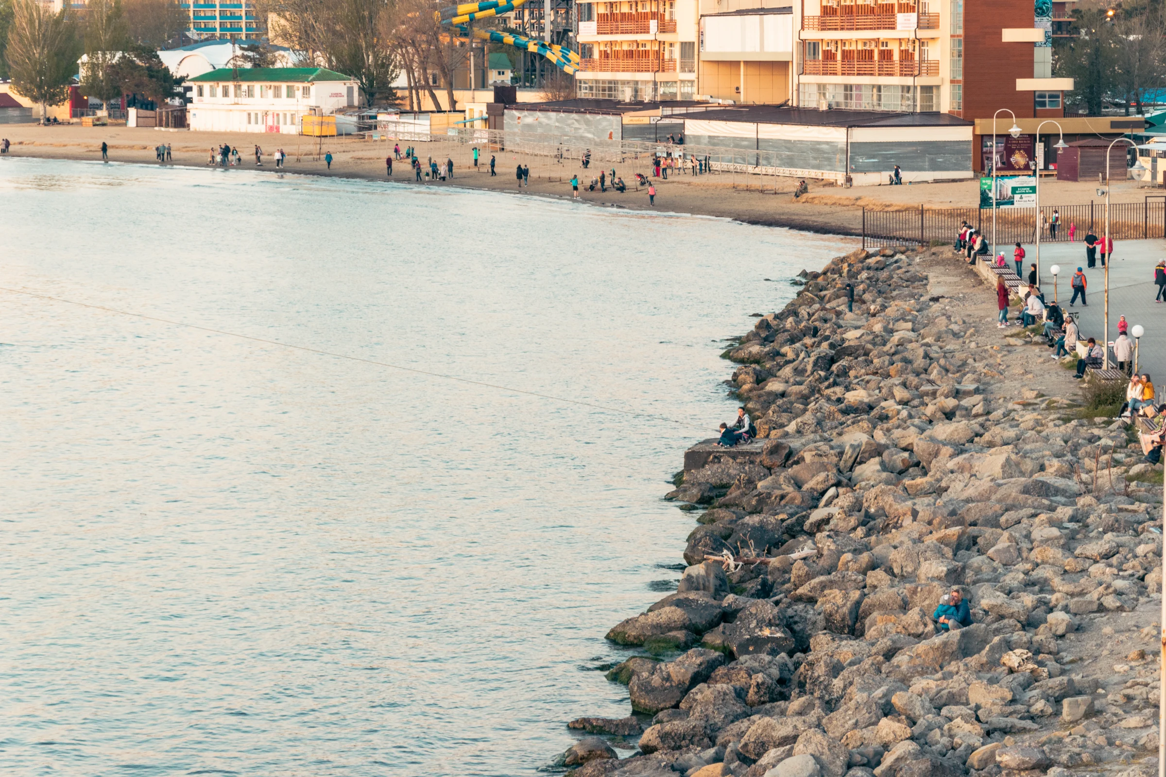 нижняя набережная в анапе