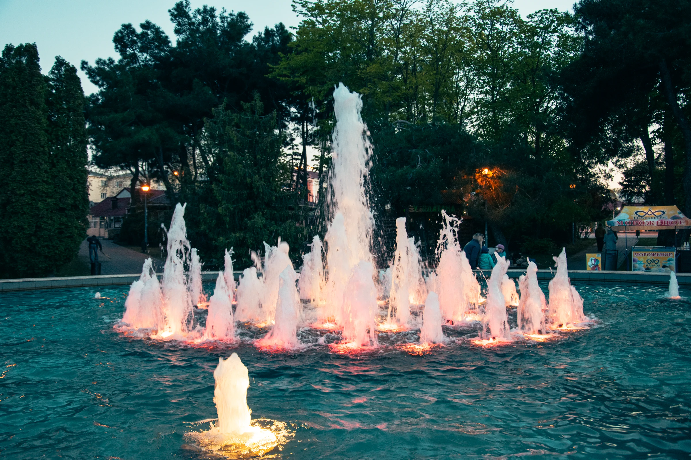 поющие фонтаны в Анапе