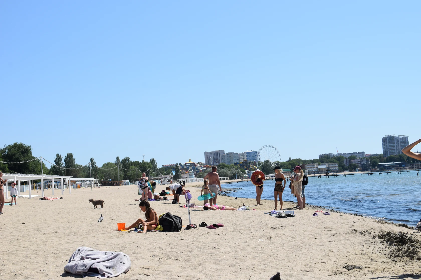 анапа море пляж камка