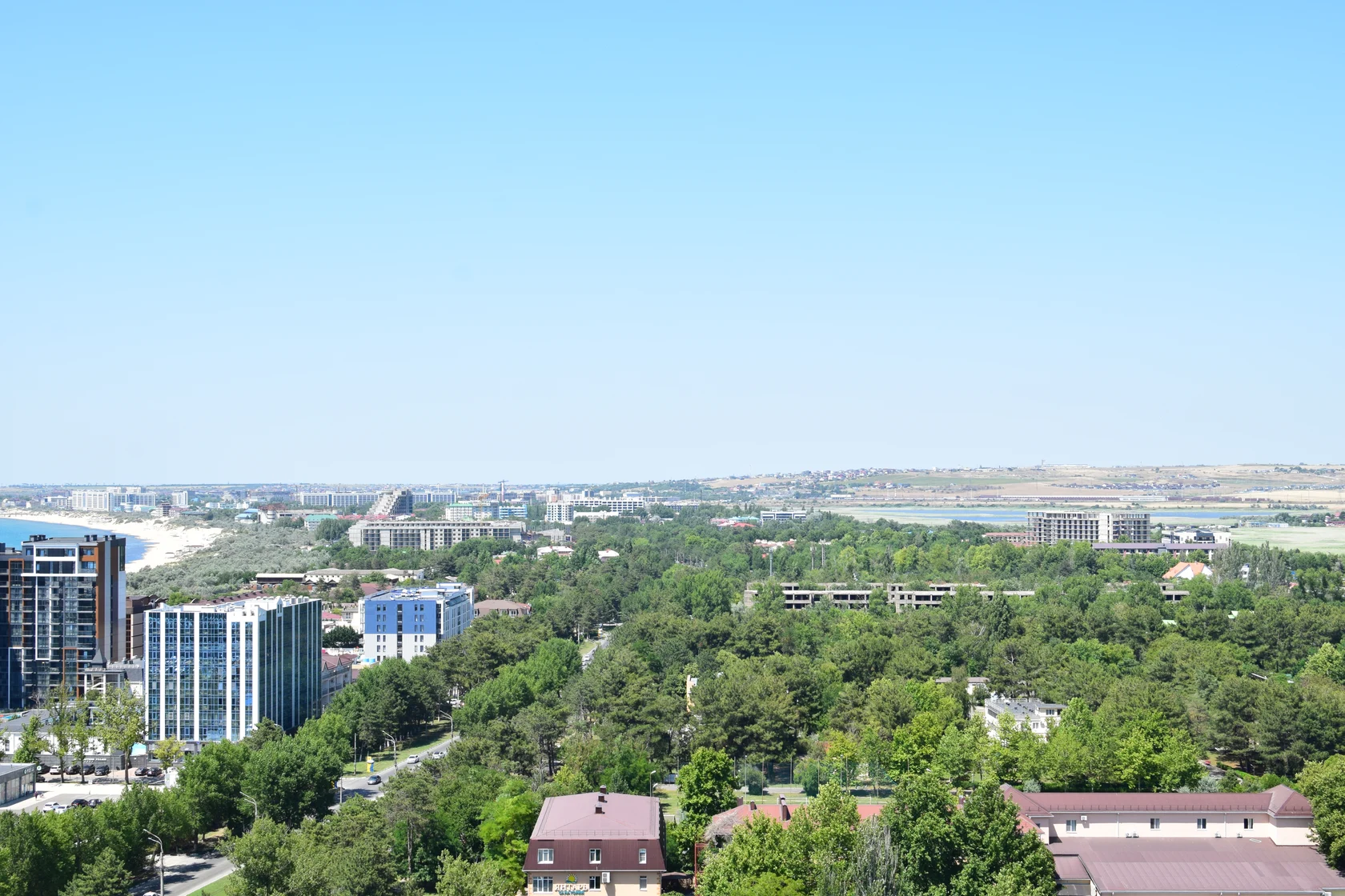 Анапа, вид на Пионерский проспект