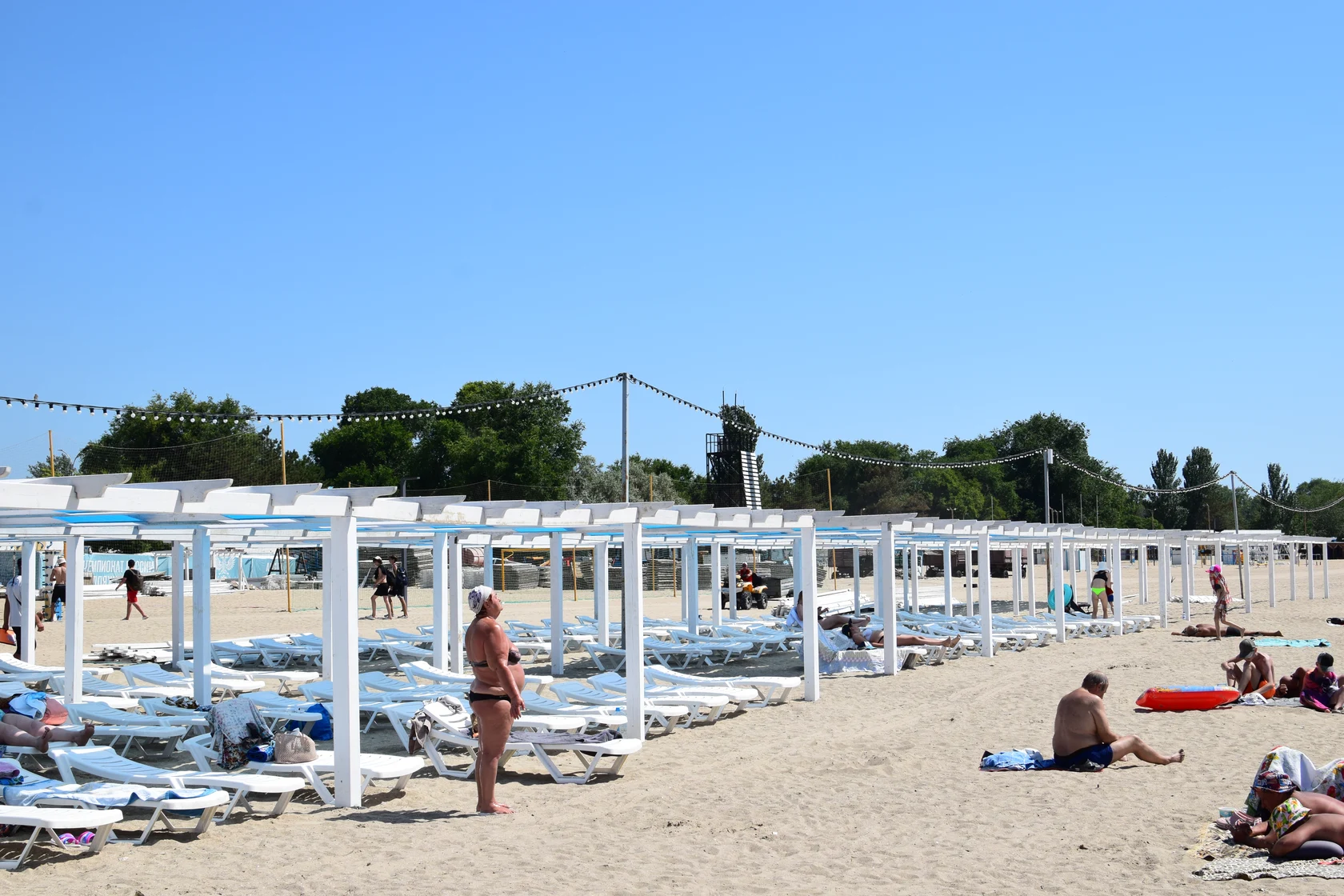 анапа пляж лежаки