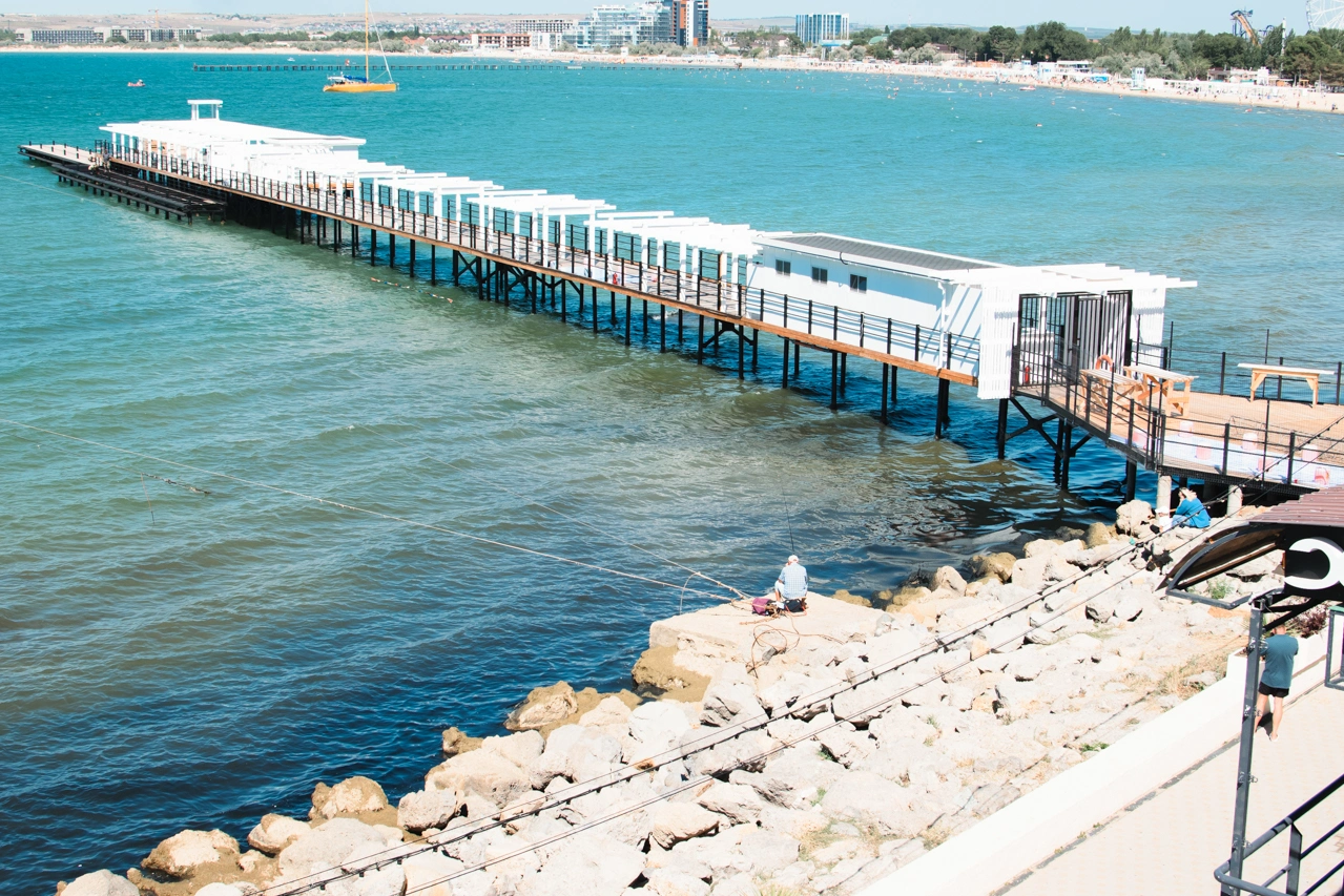 Центральная набережная Анапы август 2025, Анапа в фотографиях, фото 44 причал